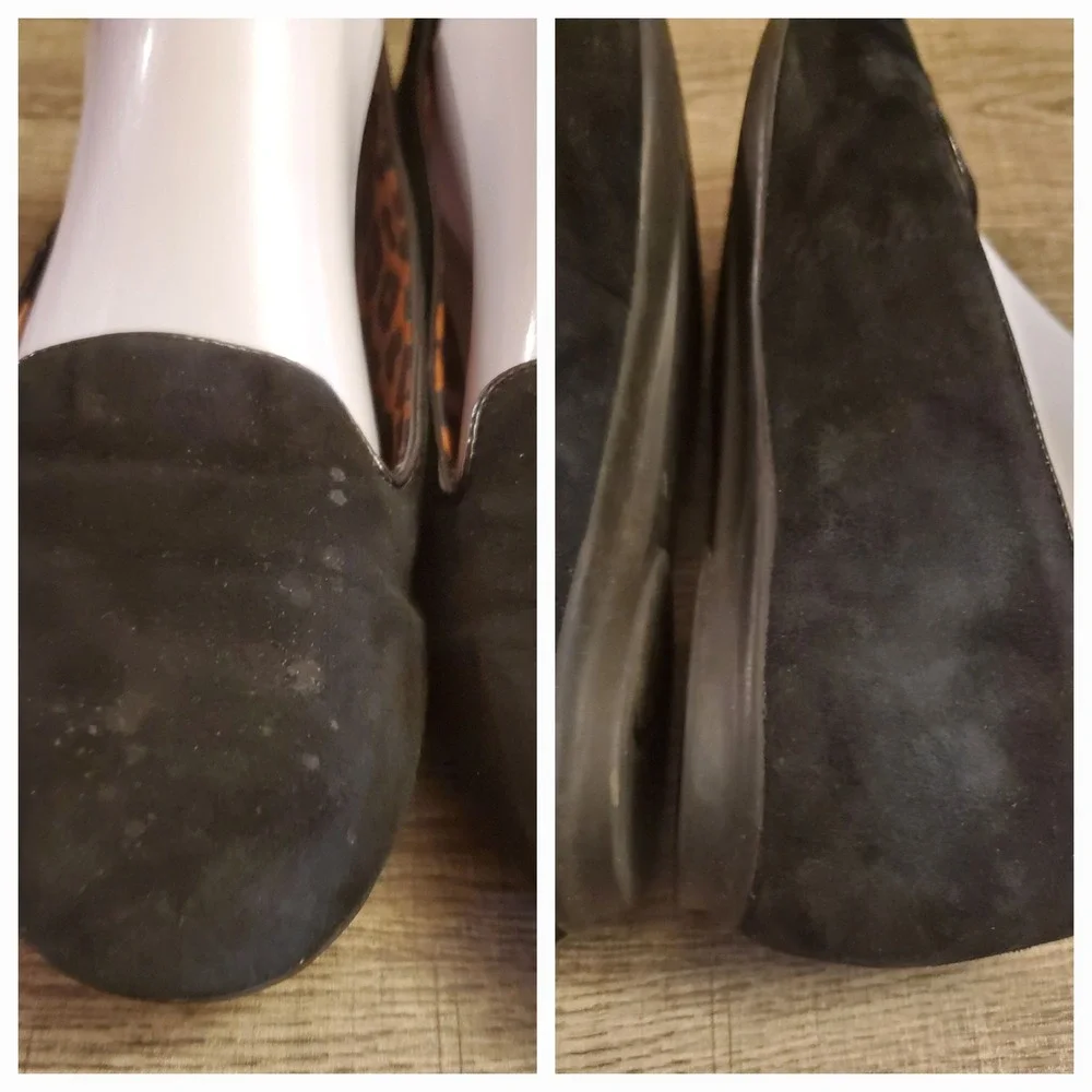 Clarks Bendables Leather Flat Shoes Women's Size‎ 8 Black